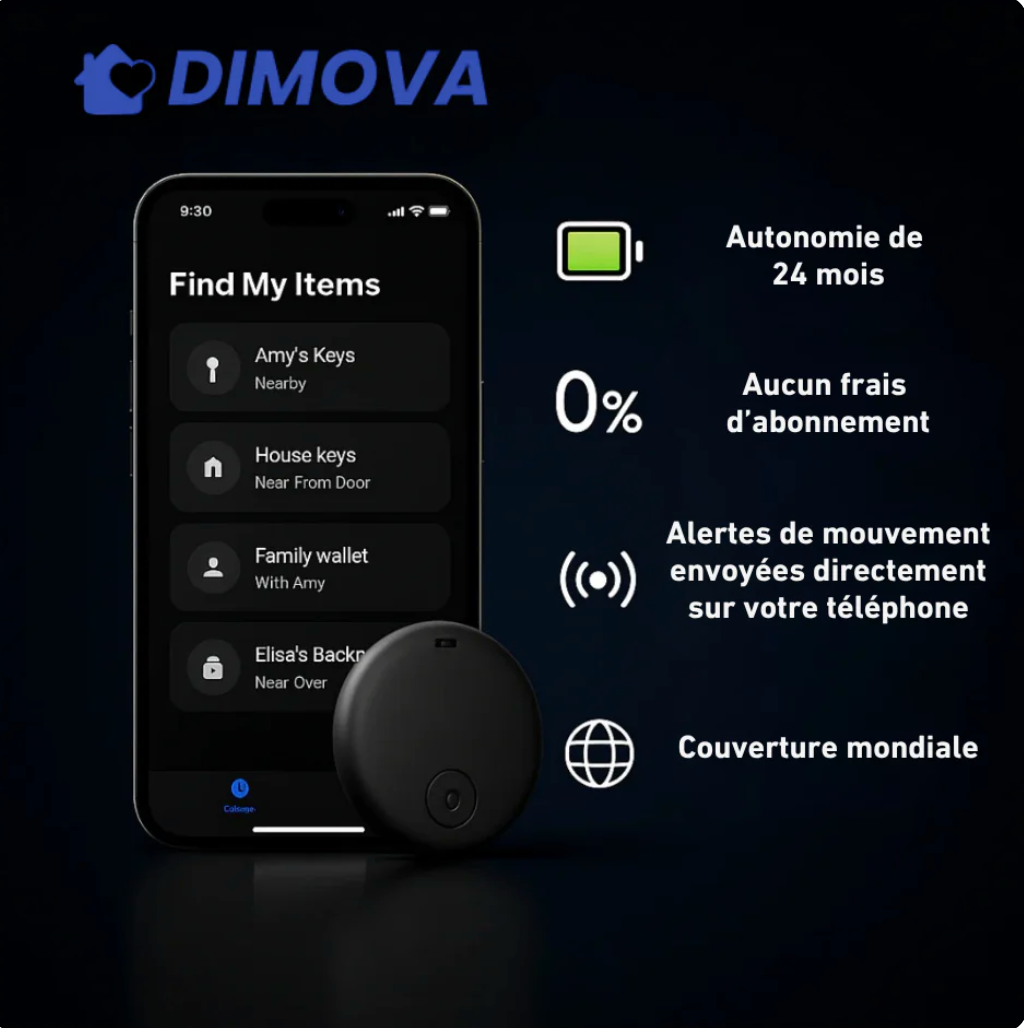 Dimova GP90 – Tracker GPS Preciso sin Suscripción