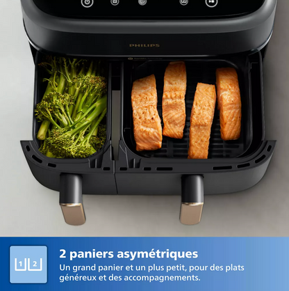 PHILIPS Airfryer Serie 3000 Doble Cubeta 9L